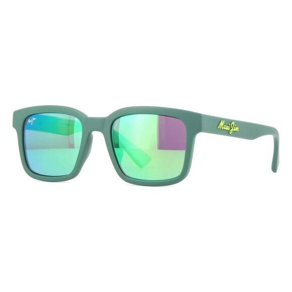 New MAUI JIM Opiopio AF Green Polarised Square GM659 15 Sunglasses Women - Picture 1 of 4
